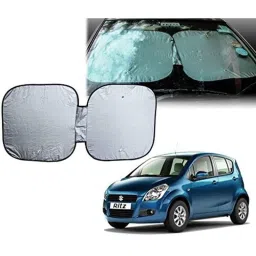 Auto Pearl Polyester Silver Front Roller Window Sunshade Car Curtain for Maruti Suzuki Ritz-picture-21