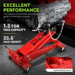 Imported 1.5 Ton Heavy Duty Low Profile Hydraulic Transmission Jack with Chain image 3