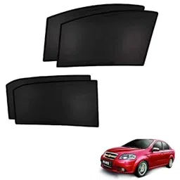 Kozdiko 4 Pcs Custom Fit Non Magnetic Curtains Mesh Car Sun Shade Set for Chevrolet Aveo-picture-35