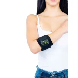 Dr Odin NAT-02 Neoprene Black Tennis Golfer Elbow Brace with Supportive Compression Sleeve-picture-27