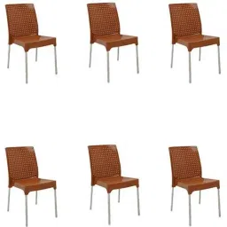 Italica Polypropylene Camel Plasteel Chair without Arm, 1206-6 (Pack of 6)-picture-26