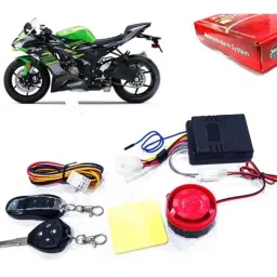 Auto Pearl 12V Black Two-Way Anti Theft Motorcycle Alarm Kit with 2 Pcs Remote for Ninja ZX-6R BS6-picture-42