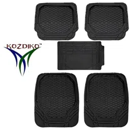 Kozdiko 8855TW 5 Pcs Rubber Black Rubber Car Mat Set for Skoda Laura image 2