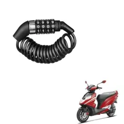 Kozdiko Plastic Black Resettable Password Multi-Use Cable Lock for Hero Dare-picture-25