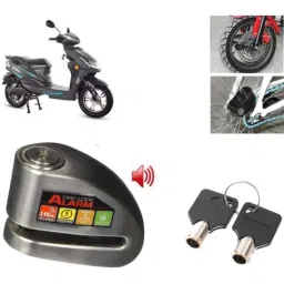 Auto Pearl Steel Black Anti-Theft Alarm Disc Brake Lock for Motocorp Electric Atria, Lock_196-picture-46