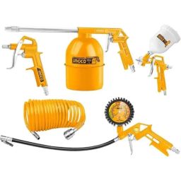 Ingco 5 Pcs Air Tools Set Including Air Blow Gun, Air Spray Gun, Air Washing Gun, Air Tire Inflating Gun &a; Recoil Hose, AKT0053-3-picture-26