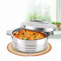 Cello Fortuna 2500ml Stainless Steel Silver Casserole, 401CTES0030 (Pack of 5) image 2