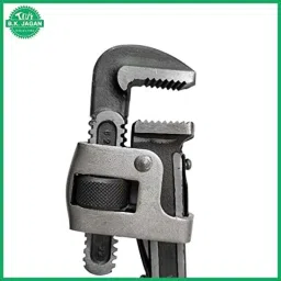 B K Jagan &a; Co 18 inch Iron Polished Pipe Wrench image 2