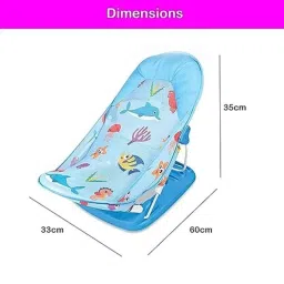 Safe-O-Kid 56cm Green Plastic Baby Bather with Silicone Mesh for New Born to Infants, SOK9BATH03 image 4