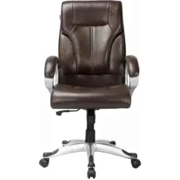 Adiko Leatherette Brown High Back Knock Down Executive Revolving Office Chair, ADVN DS 1113-picture-48