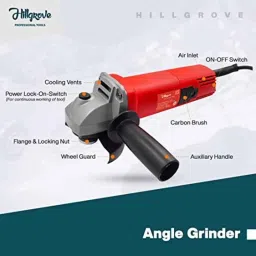 Hillgrove 850W Angle Grinder, 500W 10mm Drill Machine, 5 Pcs Wheel &a; 9 Pcs Drill Bits Combo, HGCM1172 image 2