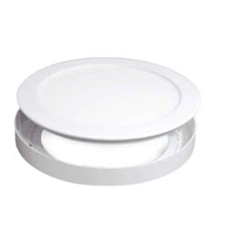 Rayvolt 8W Polycarbonate White Round Slim Surface LED Panel Light-picture-3