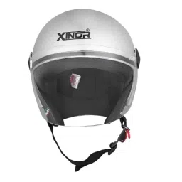 Xinor Buff Medium Silver Open Face Helmet for Men &a; Women image 3