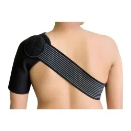 Arnav Black Elastic Hiakan Arm &a; Shoulder Support, Size: Full Size image 2