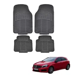 Kozdiko 4 Pcs Rubber Black Car Simple Floor Mat Set for Mercedes Benz A-Class-picture-44