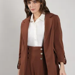 vero moda Women Solid Single Breasted Formal Blazer-picture-24