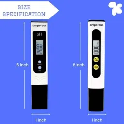 Ampereus 0-990ppm Digital TDS &a; Auto pH Meter with pH Bottle Combo image 2