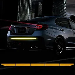 sk traders High Intensity Reflective Sticker Warning Safety Reflector Strips (Yellow) Car Reflector Light-picture-23