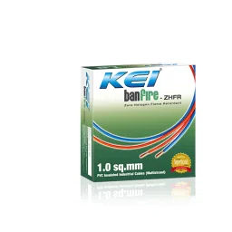 KEI 1.5 Sqmm 1 Core Banfire ZHFR Red Copper PVC Insulated Unsheathed Multistrand Flexible Cable, Length: 180 m-picture-28