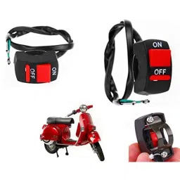 Auto Pearl 7/8 inch 12V Bike Fog Light Handle Bar Switch for LML Star Euro 200-picture-28