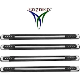 Kozdiko 4 Pcs Designer Black Bumper Protector Set for Ford Endeavour, Koz-65935 image 2