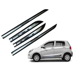 SureStrive 4 Pcs Black &a; Silver Side Door Car Beading Set for Maruti Suzuki Celerio All Model-picture-20