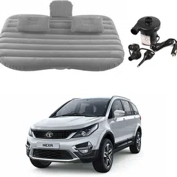 oshotto Car Travel Inflatable Bed Mattress with Two Air Pillows For Tata Hexa (Grey) Car Inflatable Bed-picture-19