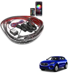 Kozdiko 12V Car Underbody Multicolor LED Strip Light Set with Wireless Remote for Jaguar E-Pace-picture-20