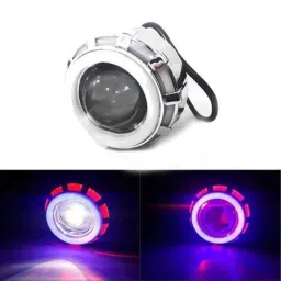 AllExtreme Red &a; White High Intensity Dual Ring COB LED Inside Double Angel Eye Ring Lens Projector Headlight-picture-34