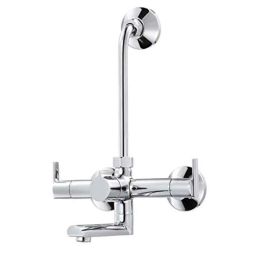 Aquieen Brass Hot &a; Cold Wall Mounted Wall Mixer with Provision for Overhead Shower-picture-21