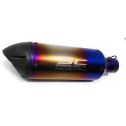 RA Accessories Blue SC Project Mini3 Silencer Exhaust for Mahindra Mojo image 2