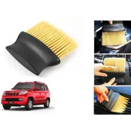 Auto Pearl Nylon Beige Car Dashboard Dust Cleaner Brush for TUV 300-picture-43