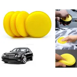Auto Pearl Polyurethane Beige Washing &a; Waxing Polish Foam Sponge for E Class (Pack of 4)-picture-21