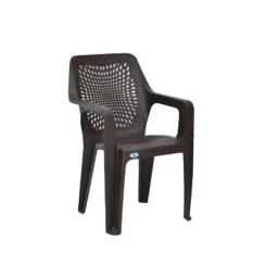 Nilkamal Trendy Plastic Brown Outdoor Chair, (Pack of 4)-picture-25