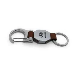 Delhi Deals Brown &a; Silver Metallic Keychain image 3