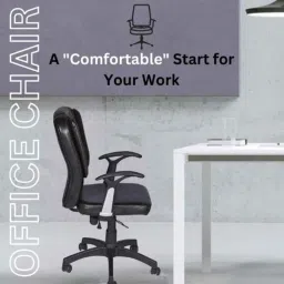 Heikin Zebra Black Low Back Leatherette DIY Ergonomic Office Chair for Work from Home, HE-00069 image 2
