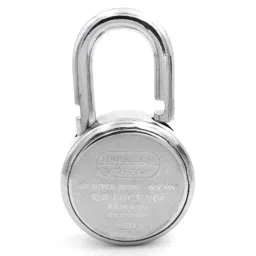 Harrison 65mm 8 Lever Mild Steel Bright Chrome Plated Finish Round Padlock with 4 Keys, SC-2000-0536 (Pack of 2) image 2