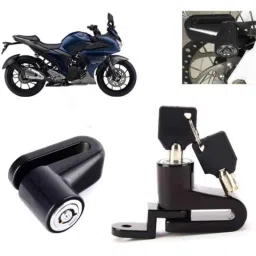 Auto Pearl Steel Heavy Duty Anti Theft Disc Brake Lock for Fazer-250, Lock_763-picture-34