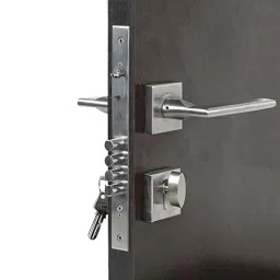 Homexpert Rose Luna-R-OSK 60mm Stainless Steel Silver One Side Key Mortise Door Lock Set-image-41