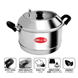 iBELL Stainless Steel Idly Cooker, IDLY COOKER(NORMAL) image 2