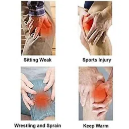 Kudize Neoprene Compression Beige Knee Support with 2 Velcro Strap, Size: XXL image 5