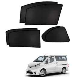 Kozdiko 4 Pcs Custom Fit Non Magnetic Curtains Mesh Car Sun Shade Set for Nissan Evalia-picture-36
