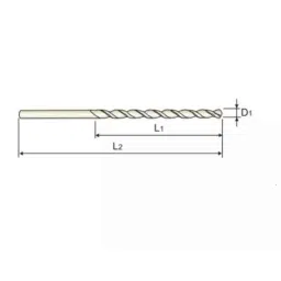 YG-1 DL507 10.3x250mm HSS Straight Shank Twist Drill, DL507803 image 2