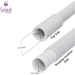 Sparsh Pearl WIH-2331 1.5m PVC White Inlet Pipe for All Type of Washing Machines, Outdoor &a; Kitchen image 3