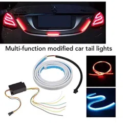 Kozdiko 12V Plastic Ice Blue &a; Red Multipurpose Strip Light for Toyota Glanza image 2