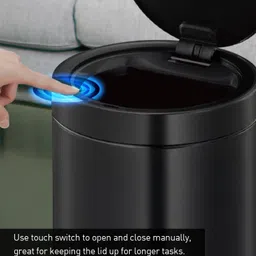 obsessions EKO 12L USB Rechargeable and Touchless With Inner Bucket Stainless Steel Dustbin image 5