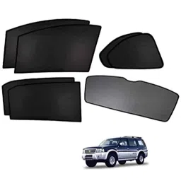 Kozdiko 5 Pcs Polyester Black Non Magnetic Window &a; Rear Sun Shades Set for Ford Endeavour-picture-37