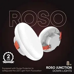Fybros Roso 8W Polycarbonate Pink Round Junction LED Downlight, FLS5342B (Pack of 2) image 4