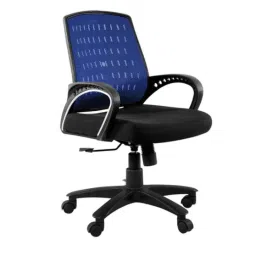 Furniturstation Leatherette Black Ergonomic Mesh Low Back Office Chair, SB_MESH -01_ 2 IN1 BKBL-picture-35