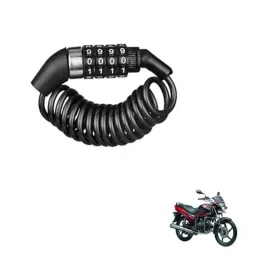 Kozdiko Plastic Black Resettable Password Multi-Use Cable Lock for Hero Glamour-picture-28